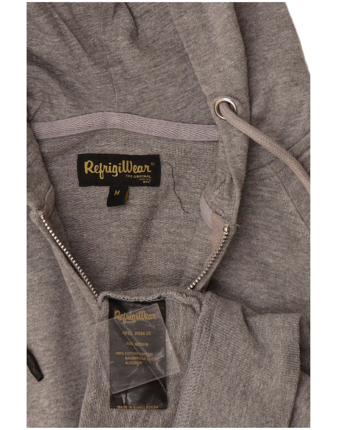 Refrigiwear Dame Hættetrøje Sweater UK 14 Medium Grey Bomuld