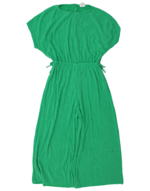 Zara Pige Jumpsuit 9-10 År Grøn Polyester