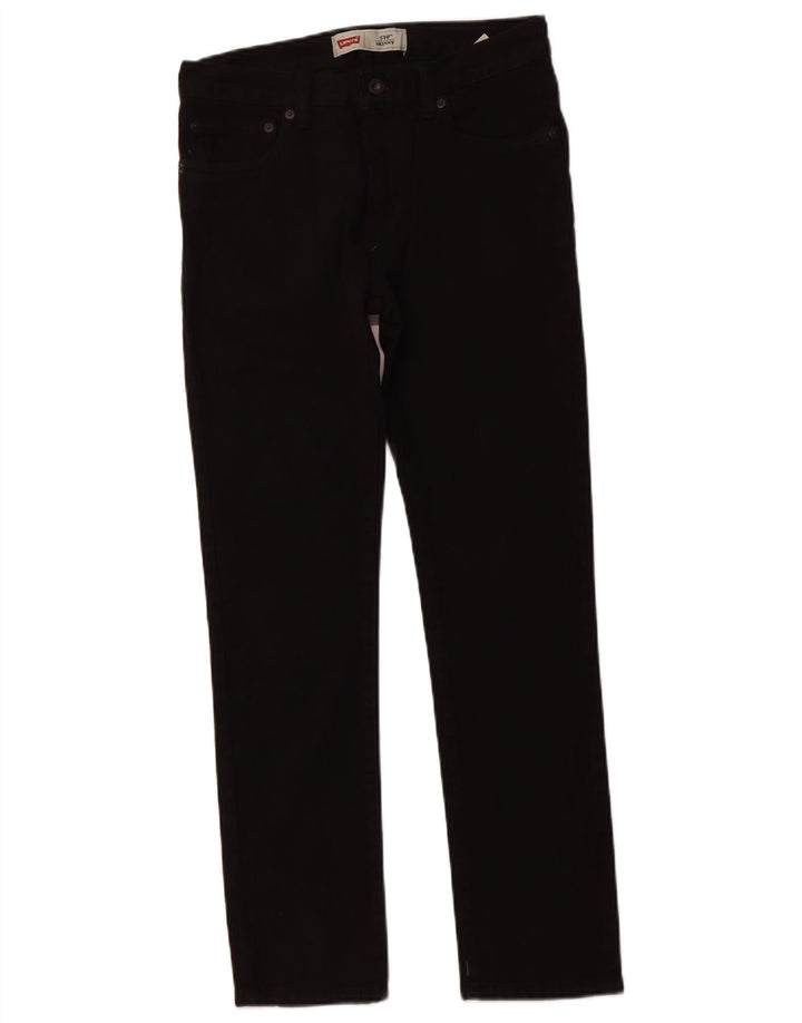 LEVI'S Girls 510 Skinny Jeans 15-16 år W28 L28 Sort bomuld