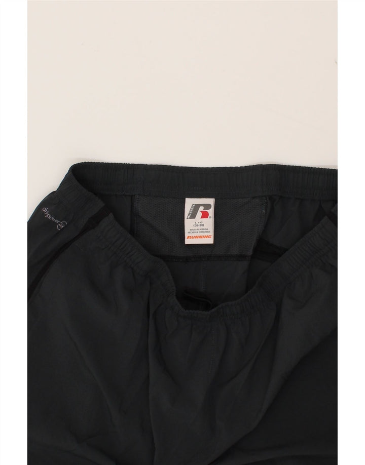 RUSSELL ATHLETIC Mens Dri-Power Sport Shorts Large  Grey Polyester Vintage Russell Athletic and Second-Hand Russell Athletic from Messina Hembry 