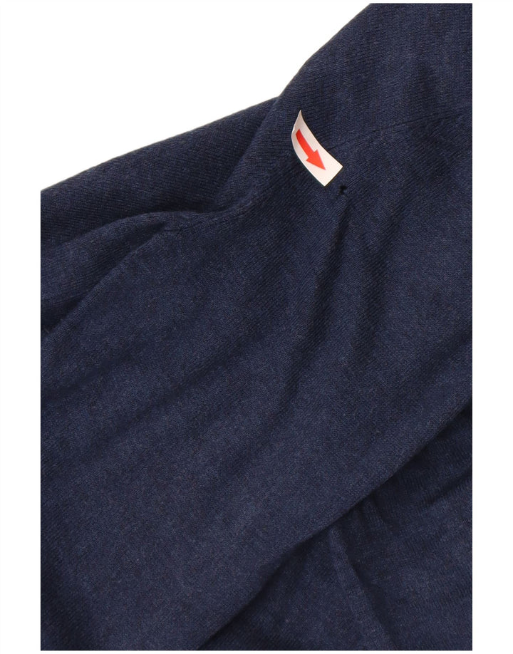 Marks & Spencer Dame Cardigan Sweater UK 10 Small Navy Blue Viscose