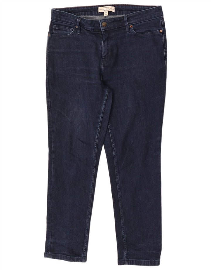White Stuff Kvinder Kort Straight Jeans UK 14 Large W32 L28 Navy Blue