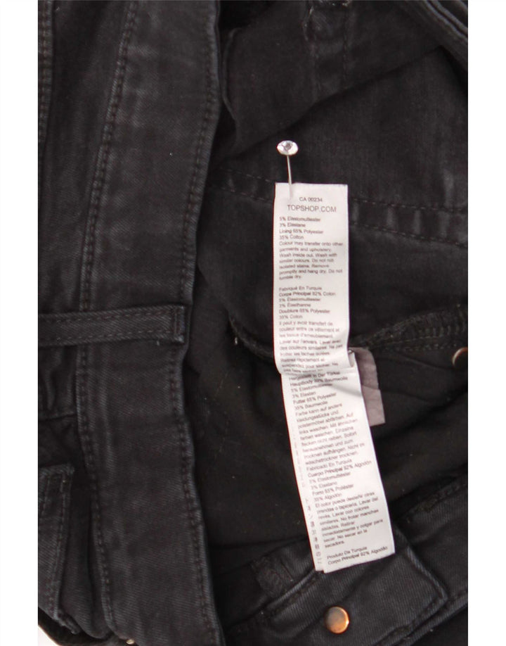 Topshop Dame Skinny Jeans W30 L27 Sort Elastan