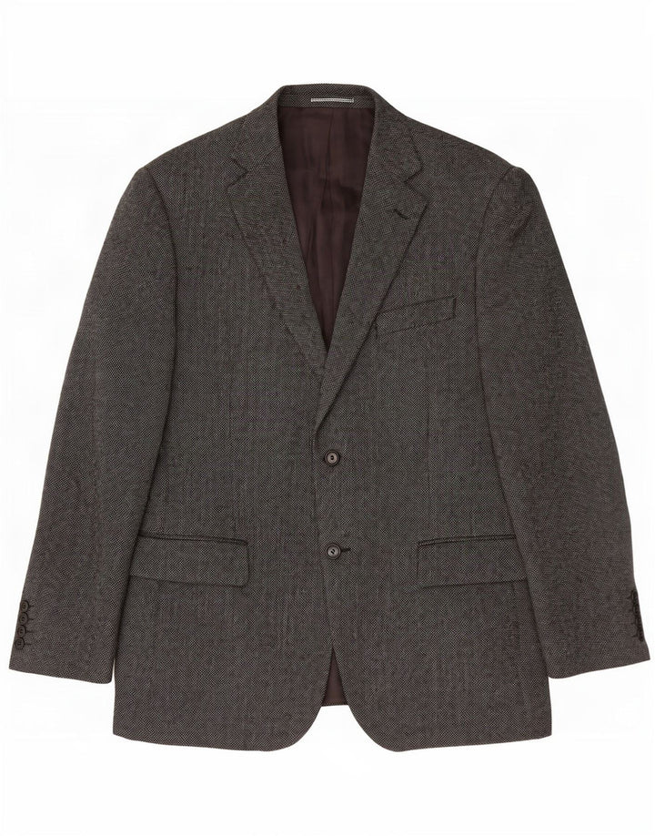 Marks & Spencer Herre 2-knaps blazerjakke UK 40 Medium Grey Uld