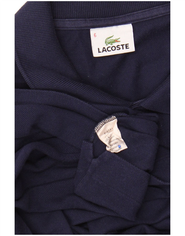 LACOSTE Poloskjorte til mænd str. 6 XL Marineblå bomuld