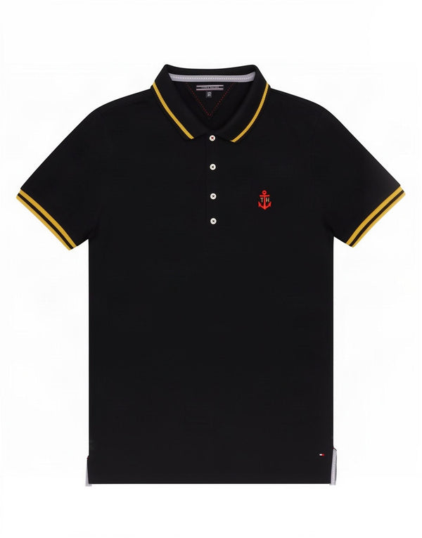 Tommy Hilfiger Dame Polo Shirt UK 20 2XL Navy Blue Bomuld