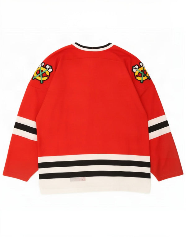 Vintage Herre Chicago Blackhawks CCM 1990-96 Hockey Shirt Large Red Sports