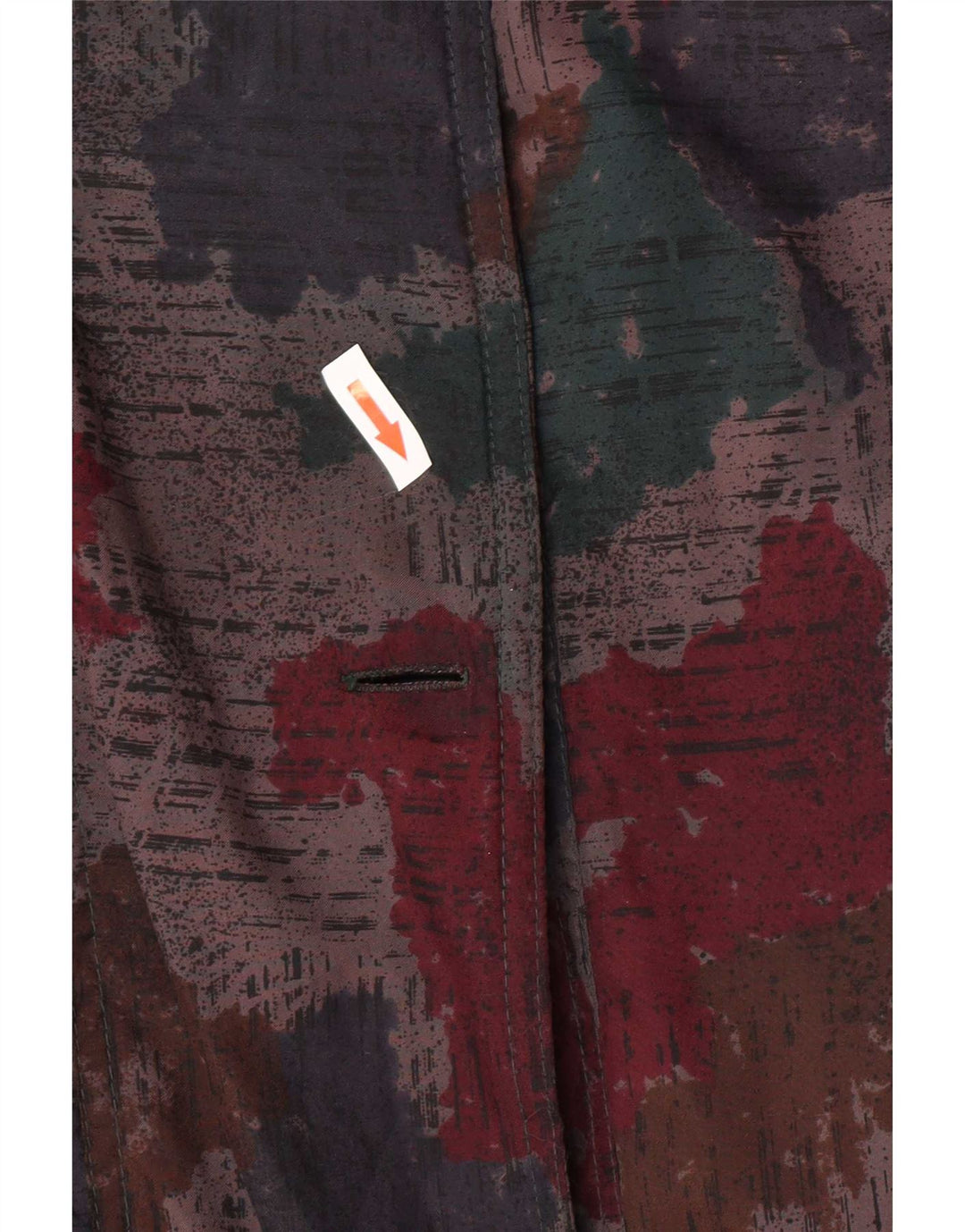 Vintage kvinders abstrakt mønster vindjakke UK 24 4XL Multifarvet