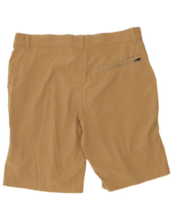 Eddie Bauer Herre Chino Shorts W33 Medium Beige Polyester