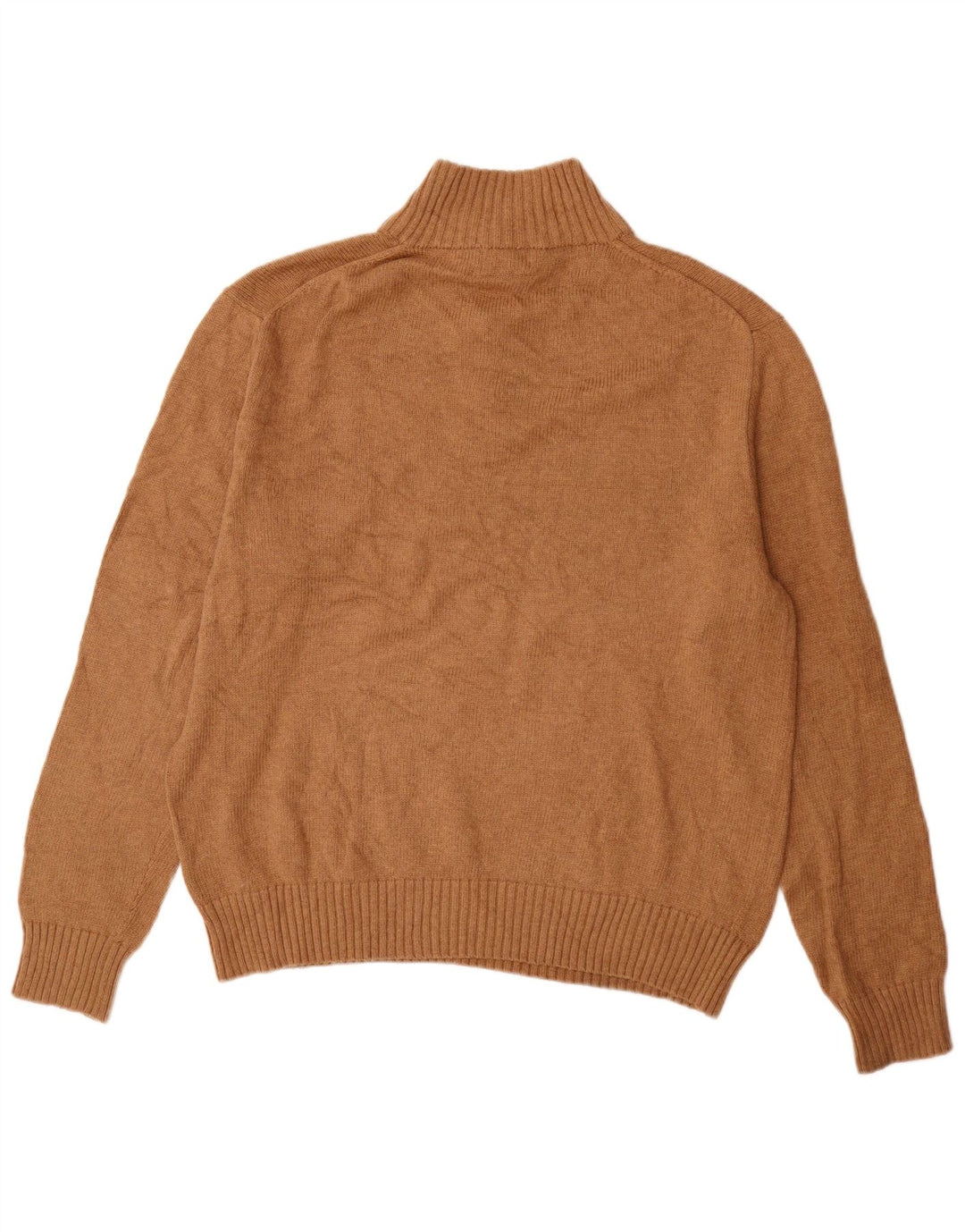 Polo Ralph Lauren Herre Button Neck Jumper Sweater Stor Beige Bomuld