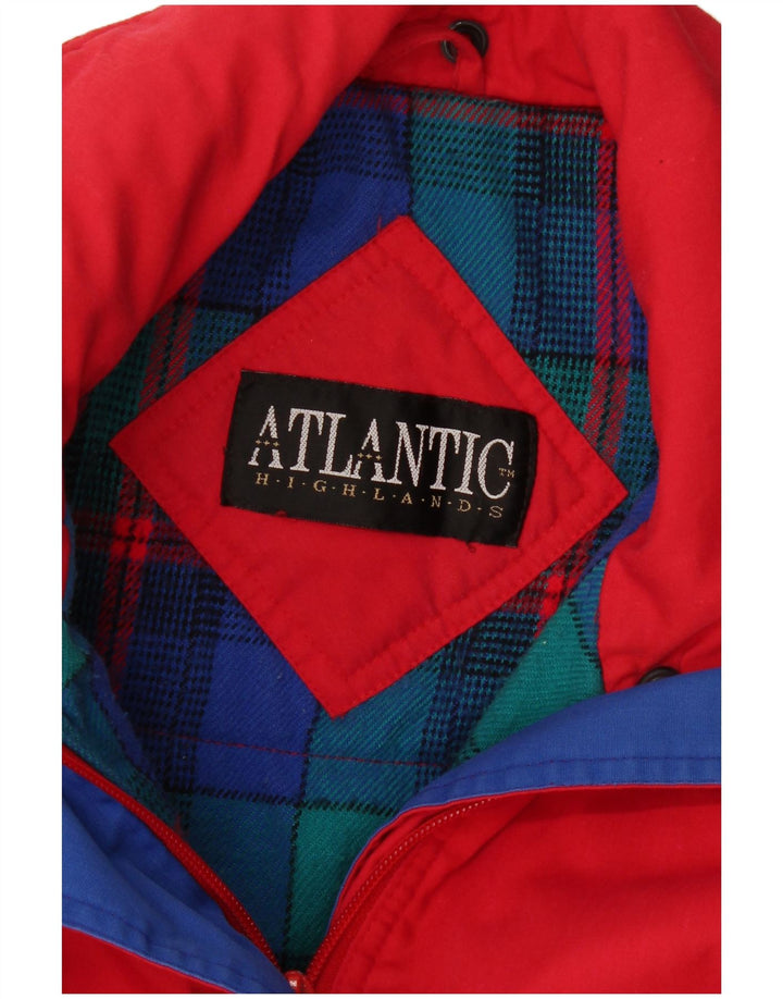 Vintage Dame Windbreaker Jacket UK 14 Large Red