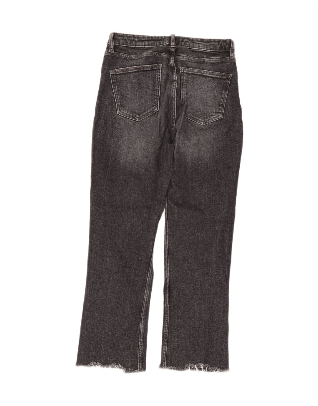 Zara Dame Cropped Jeans EU 36 XS W28 L25 Grå