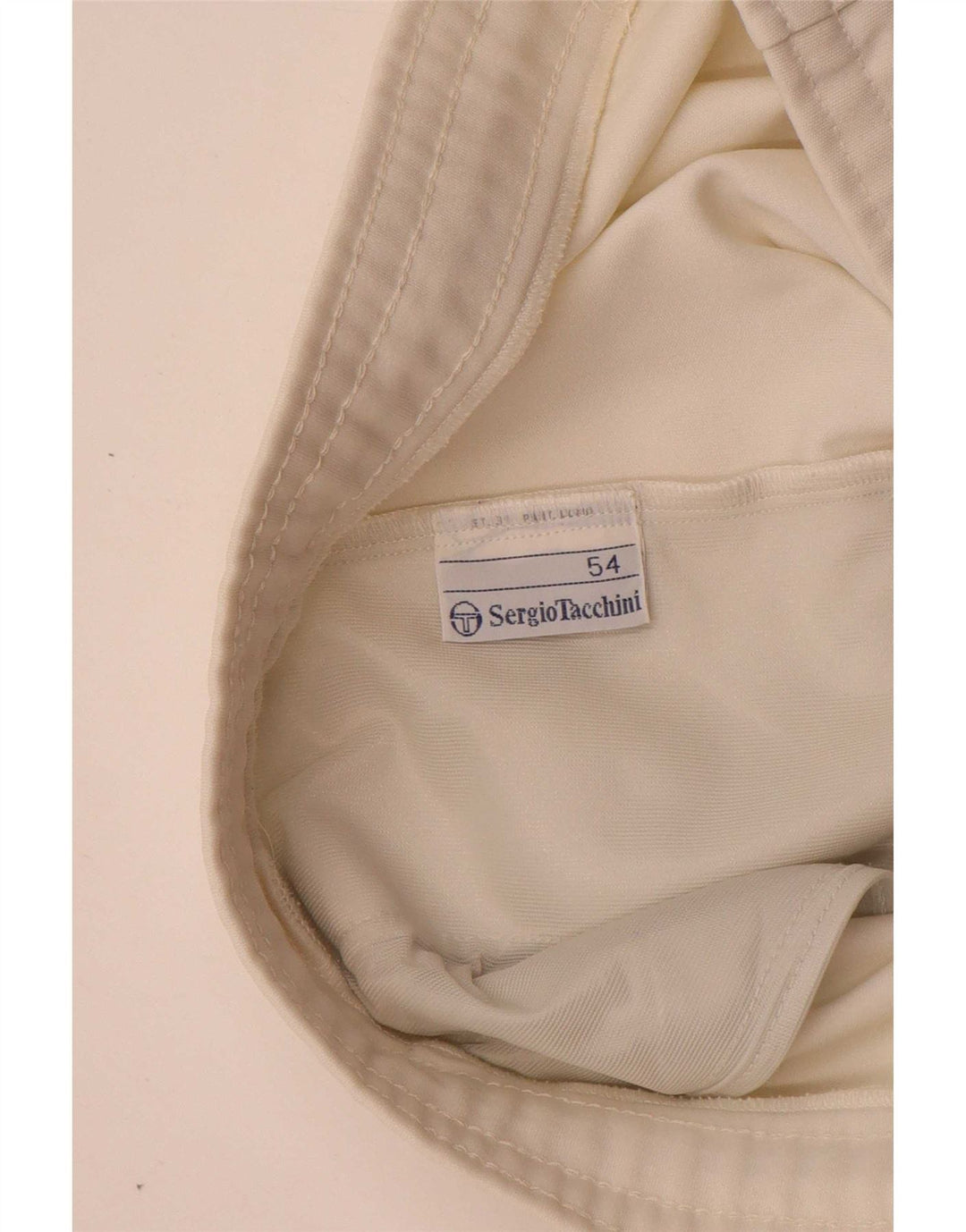 Sergio Tacchini Herre grafiske sportsshorts IT 54 XL Hvid Polyester