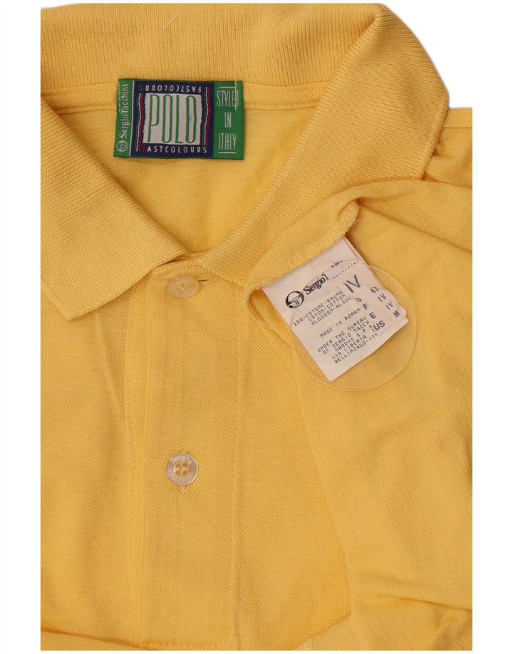Sergio Tacchini herre poloshirt Medium gul bomuld