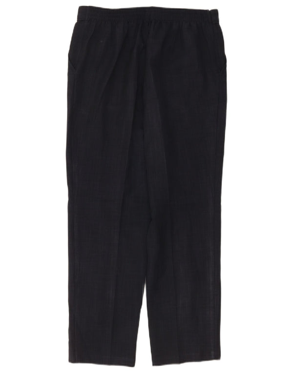 Marks & Spencer Højtaljede fritidsbukser til kvinder UK 10 Small W28 L26 Navy