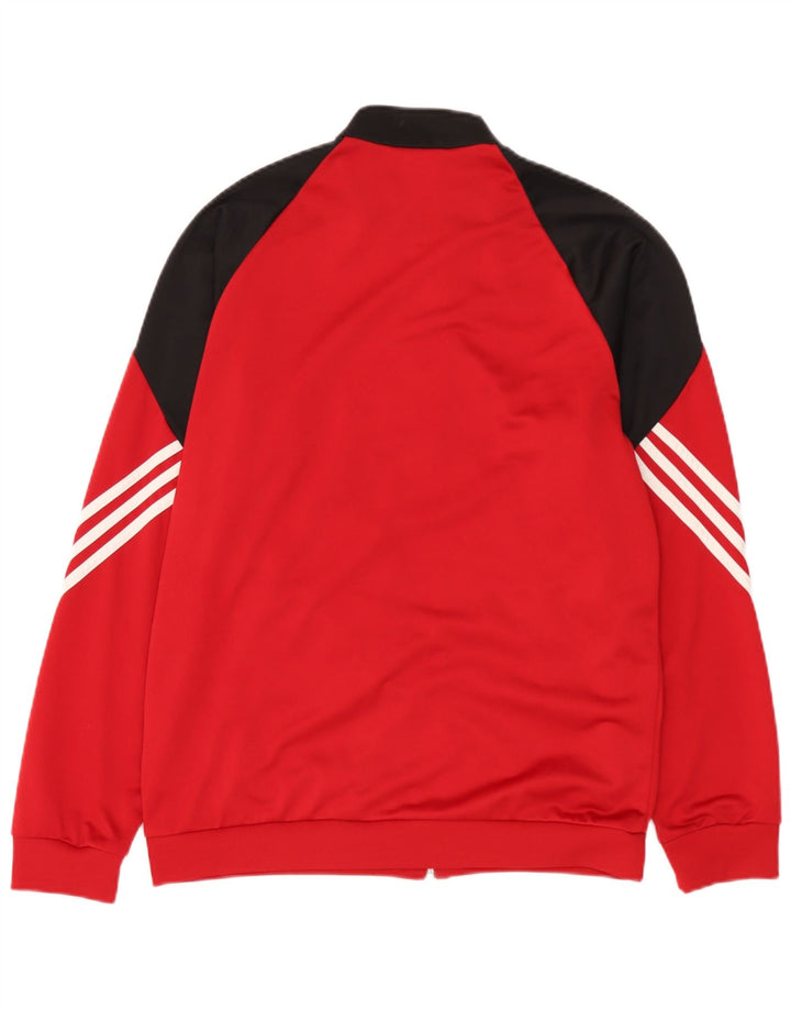 Adidas Træningsdragt til mænd Topjakke Medium Rød Colourblock Polyester