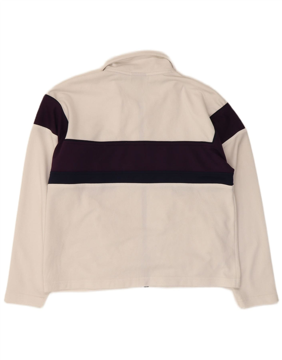 Asics Womens Oversized træningsdragt Topjakke UK 10 Small White Colourblock