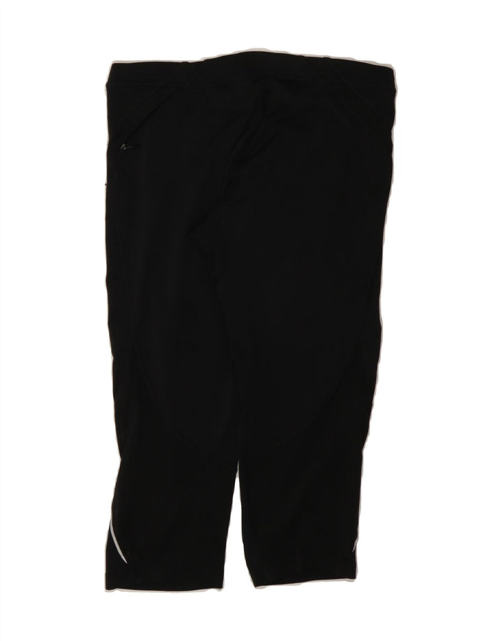 ADIDAS Womens Capri Tracksuit Trousers UK 10 Small  Black Vintage Adidas and Second-Hand Adidas from Messina Hembry 