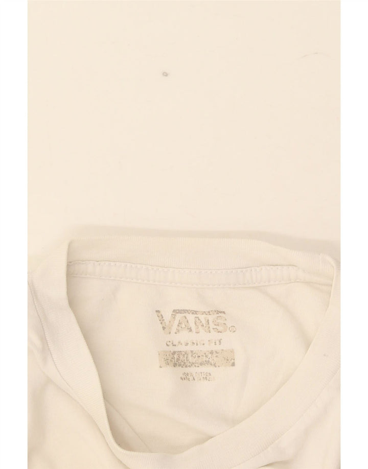 Vans Drenge Grafisk T-Shirt Top 11-12 År Hvid