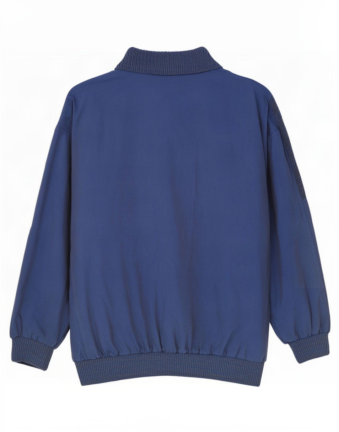 Tom Tailor Herre Polo Neck Sweatshirt Jumper Stor Marineblå Bomuld