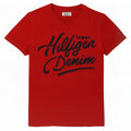 Tommy Hilfiger Herre grafisk T-shirt Top Lille rød bomuld