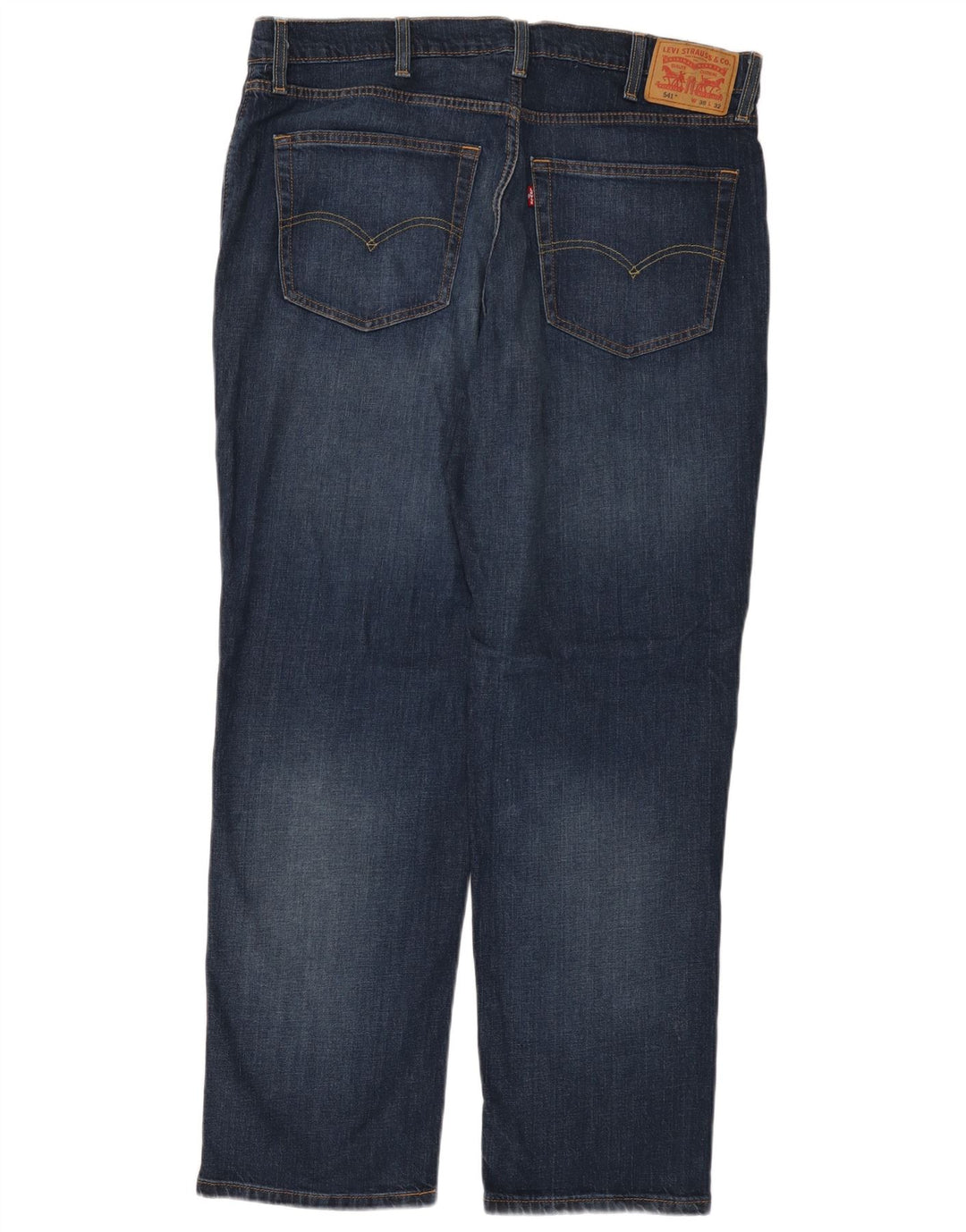 LEVI'S Herre 541 Straight Jeans W38 L32 Marineblå Bomuld
