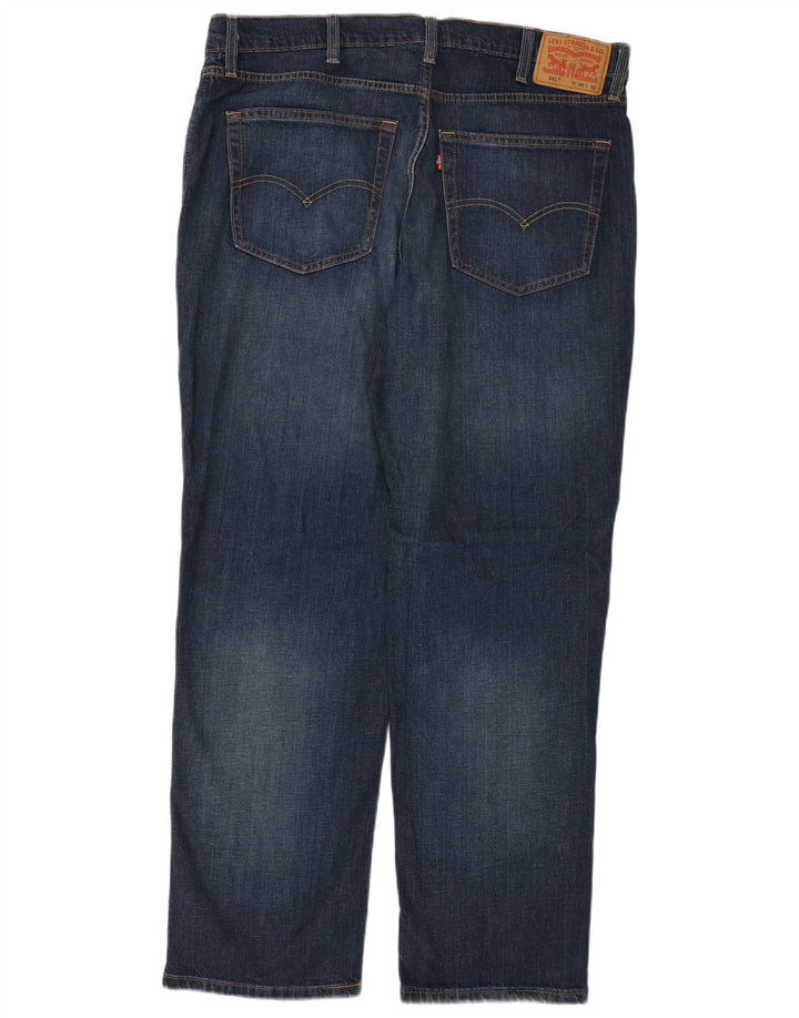 LEVI'S Herre 541 Straight Jeans W38 L32 Marineblå Bomuld