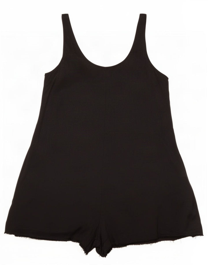 Zara Dame Ærmeløs Playsuit UK 14 Large Black