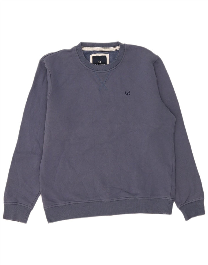 Besætningstøj Herre sweatshirt Jumper Medium Blå Bomuld