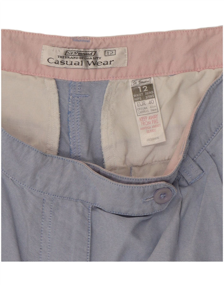 St. Bernard Chino Shorts til kvinder UK 12 Medium W28 Blå Bomuld