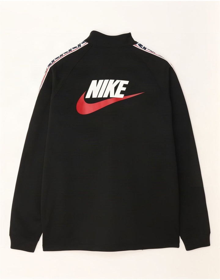 Nike Grafisk træningsdragt til mænd, topjakke, lille sort Colourblock Polyester