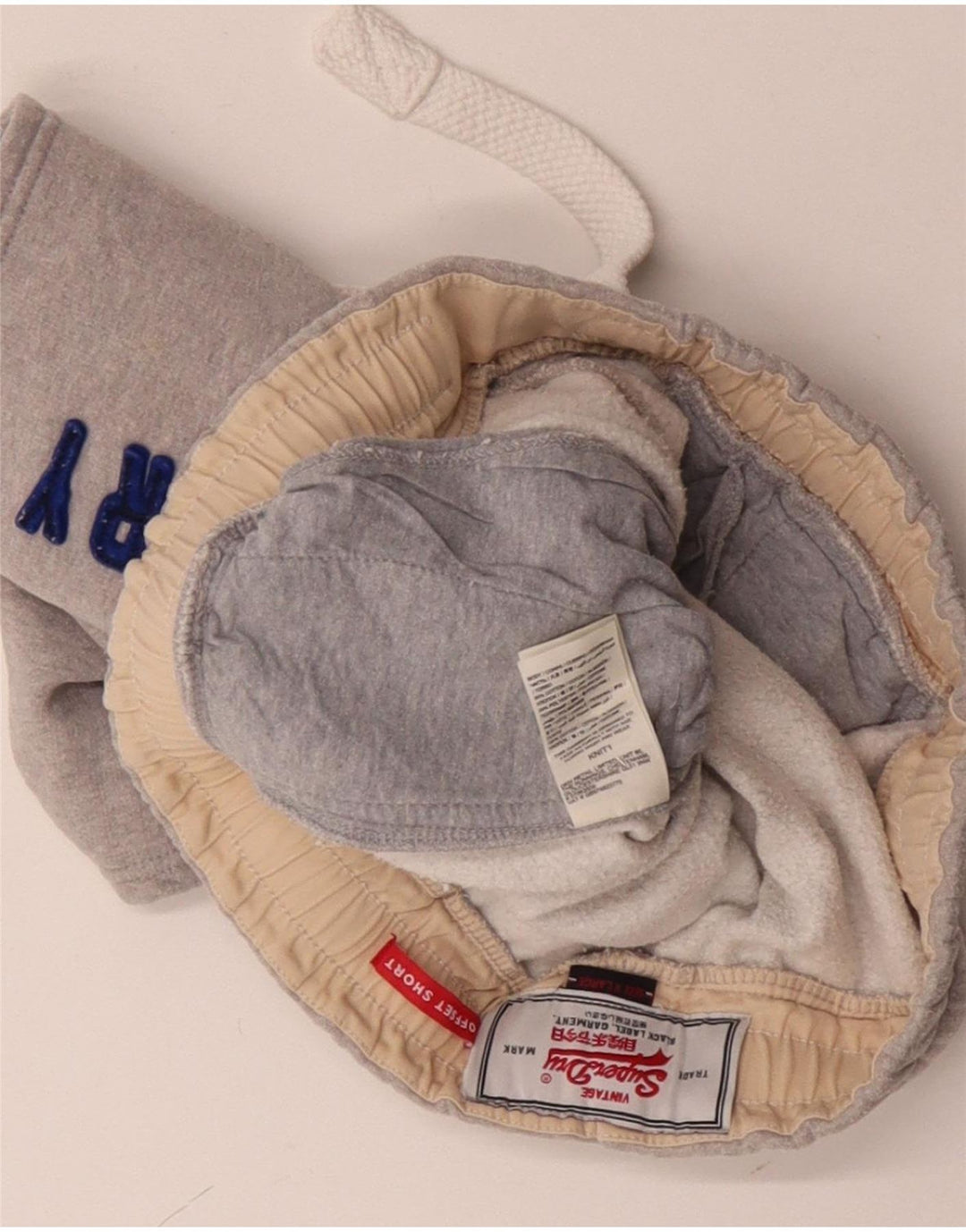 Superdry Herre grafiske sportsshorts XL grå bomuld