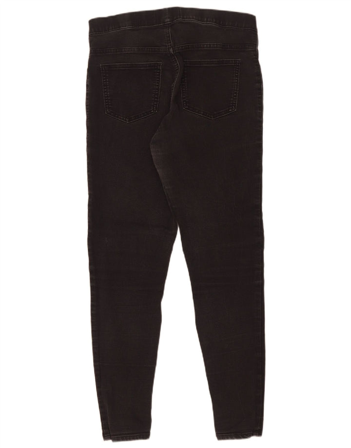 Marks & Spencer Dame Jegging Jeans UK 12 Medium W29 L28 Sort Bomuld