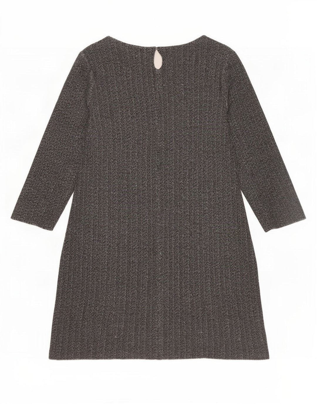 White Stuff Womens 3/4-ærmet Shift Dress UK 16 Large Grey Herringbone