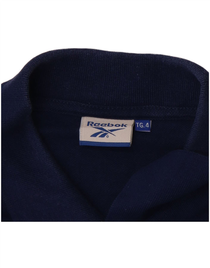 REEBOK Polo Shirt til mænd XL Marineblå Bomuld