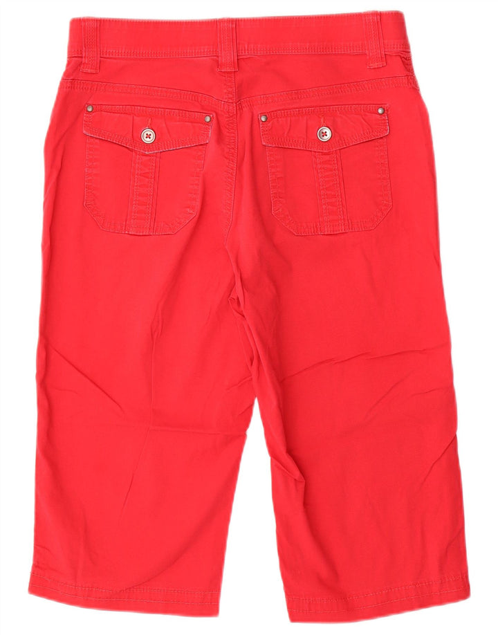 LEE Womens Comfort Fit Bermuda Shorts US 8 Medium W30 Red Bomuld