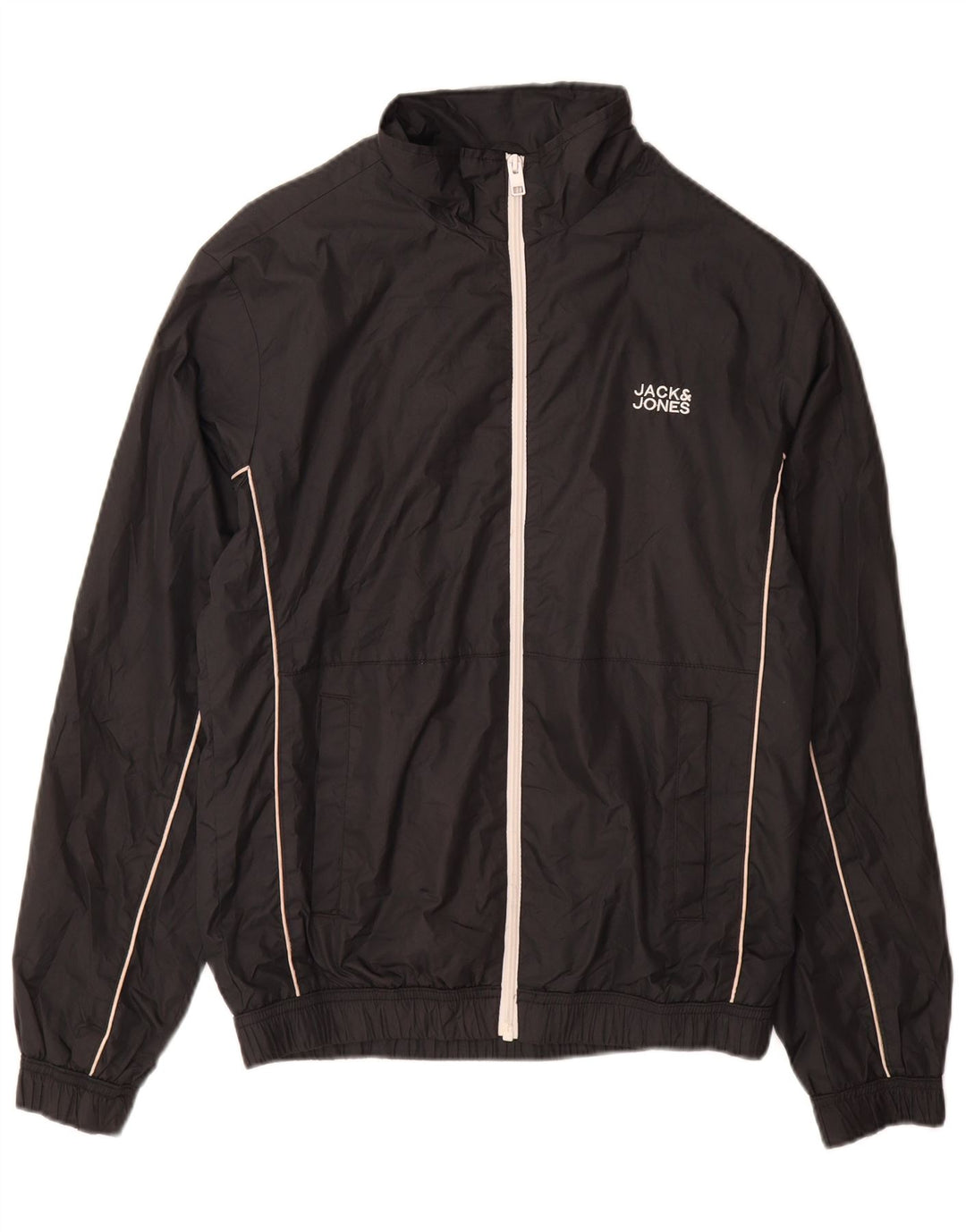 Jack & Jones Træningsdragt til mænd Top jakke Medium Sort Polyester