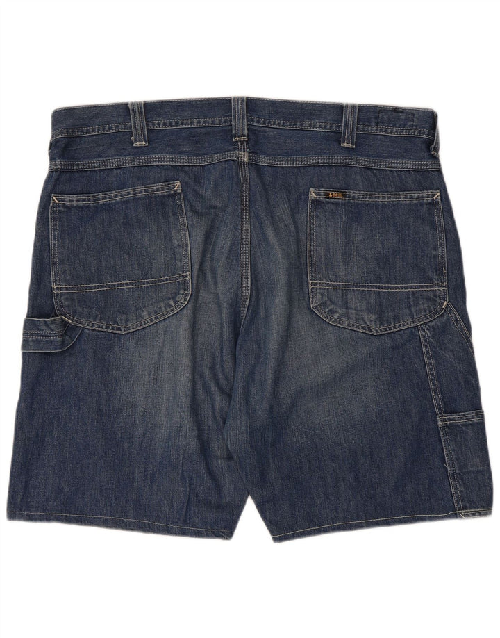 Lee Herre Cargo Denim Shorts W38 XL Blå Bomuld