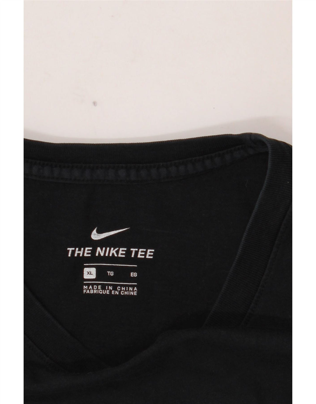 NIKE Grafisk T-shirt top til mænd XL Sort