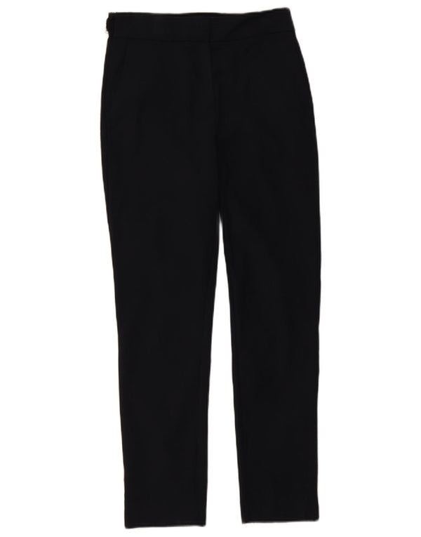 Zara Womens Slim Chino Trousers Small W26 L27 Black