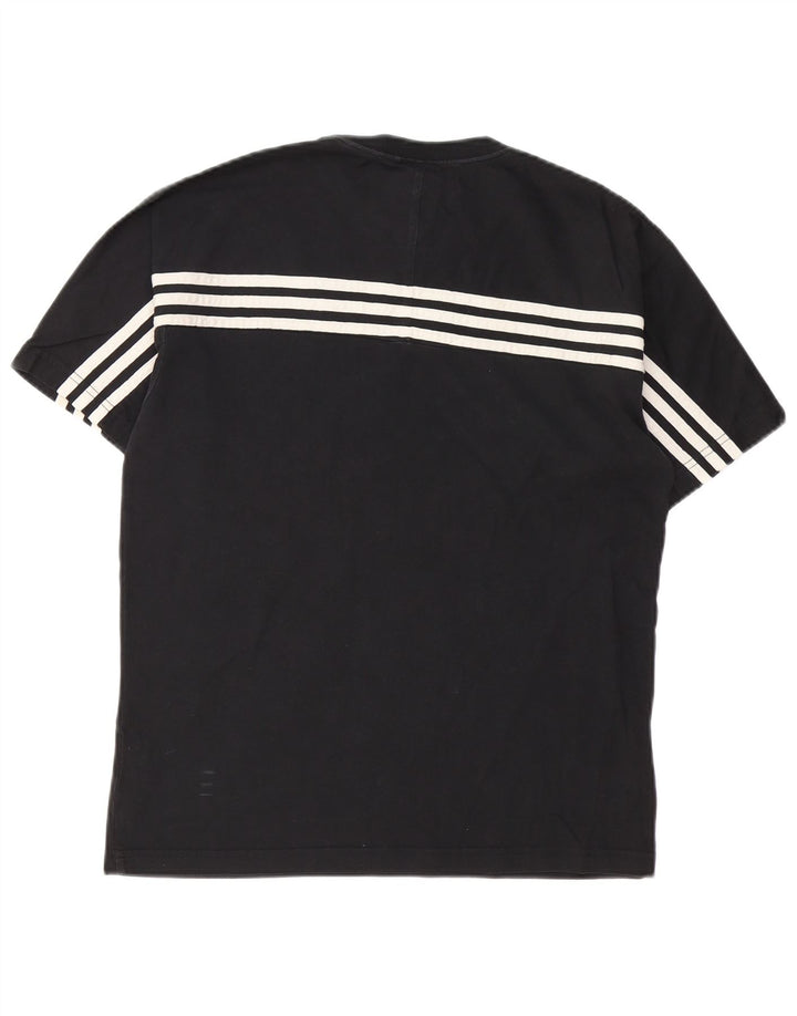 Adidas herre T-shirt top lille sort bomuld