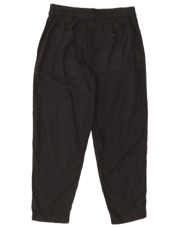 Marks & Spencer, koniske cropped bukser til kvinder UK 10 Small W30 L24 Black