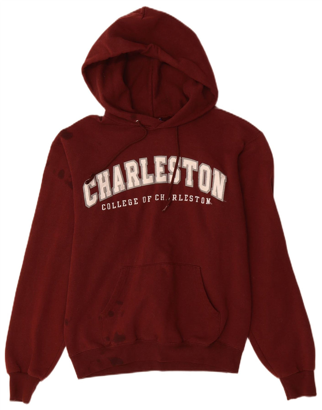 CHAMPION Herre Charleston Grafisk Hoodie Jumper Lille Bourgogne Bomuld
