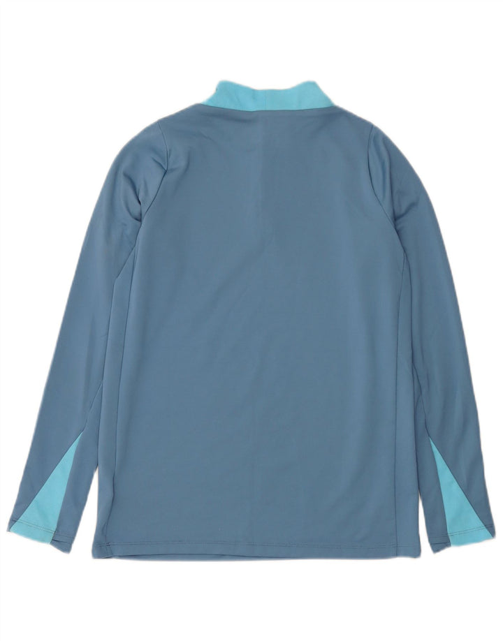 Nike Boys Dri Fit Slim Zip Neck Pullover Træningsdragt Top 13-14 år XL Blå