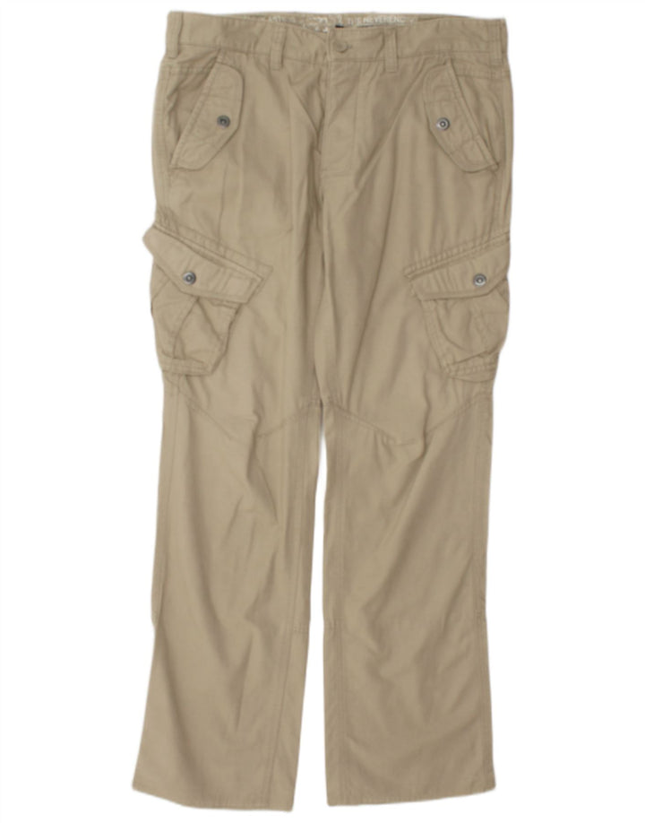 Vintage Straight Cargo Bukser til mænd W35 L32 Beige