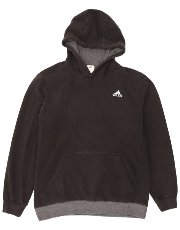 Adidas Herre hættetrøje Jumper Large Sort Colourblock Bomuld