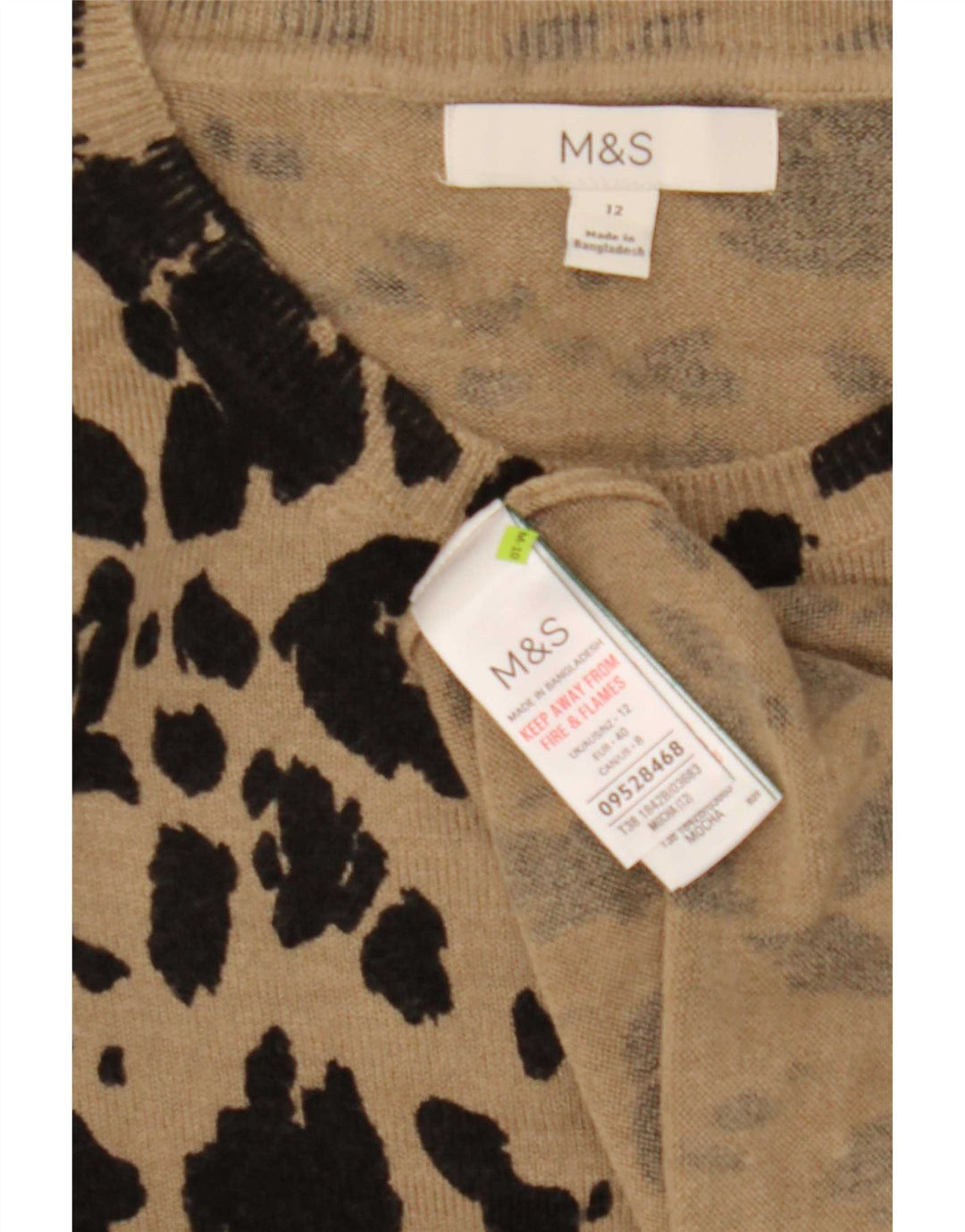 Marks & Spencer Dame sweater med rund hals DK 12 Medium Beige
