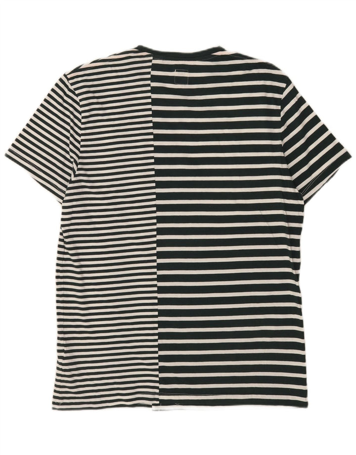 Jack Wills Herre T-shirt Top Medium hvid stribet bomuld