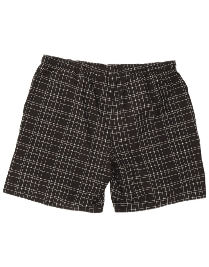 Reebok Badeshorts til mænd 2XL sort ternet polyester