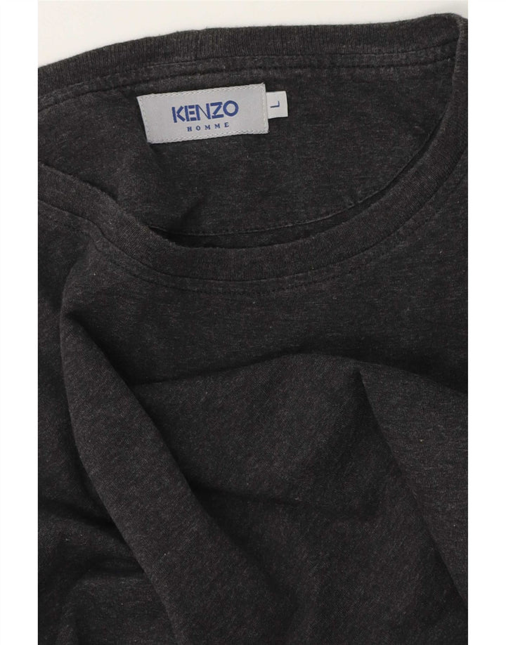 Kenzo Herre Grafisk Top Langærmet Stor Grå